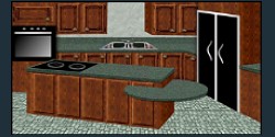 Design a kitchen ready for preparing that favourite recipe