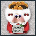 Mrs. Santa made from a tin can